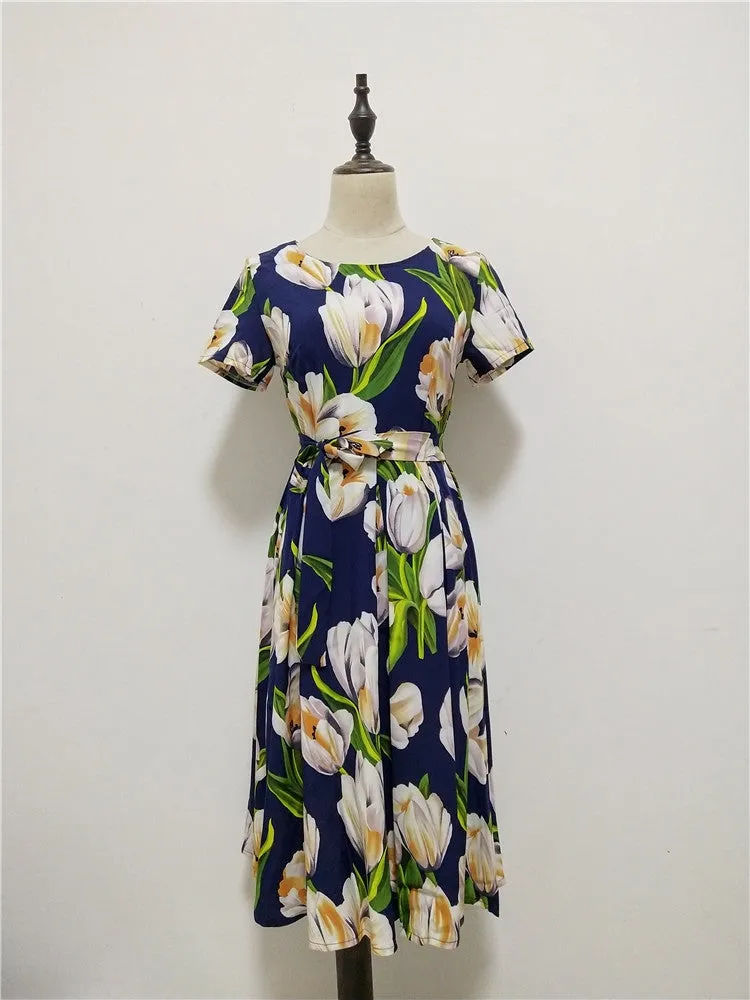 Printed Lace Dress