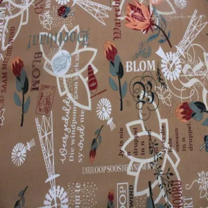 Printed Mini Matt DES>17 COL.1 Brown 150cm