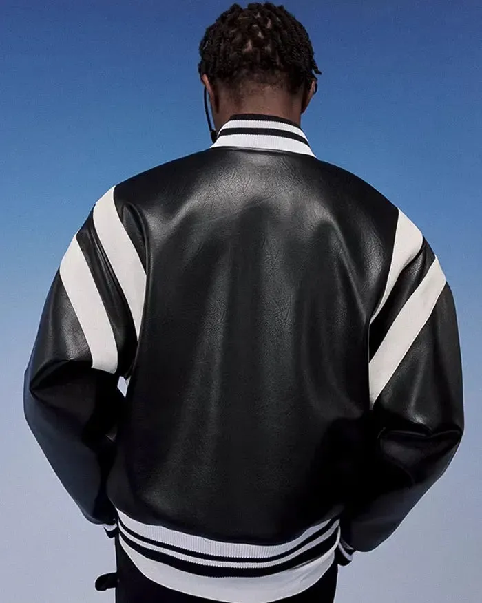 Pu Leather Bomber Jacket "Horizon"