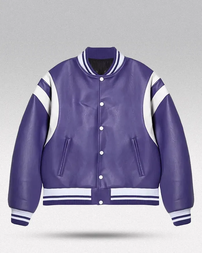 Pu Leather Bomber Jacket "Horizon"