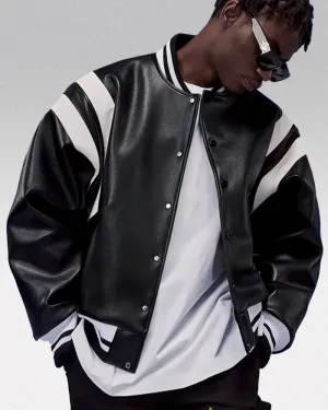 Pu Leather Bomber Jacket "Horizon"