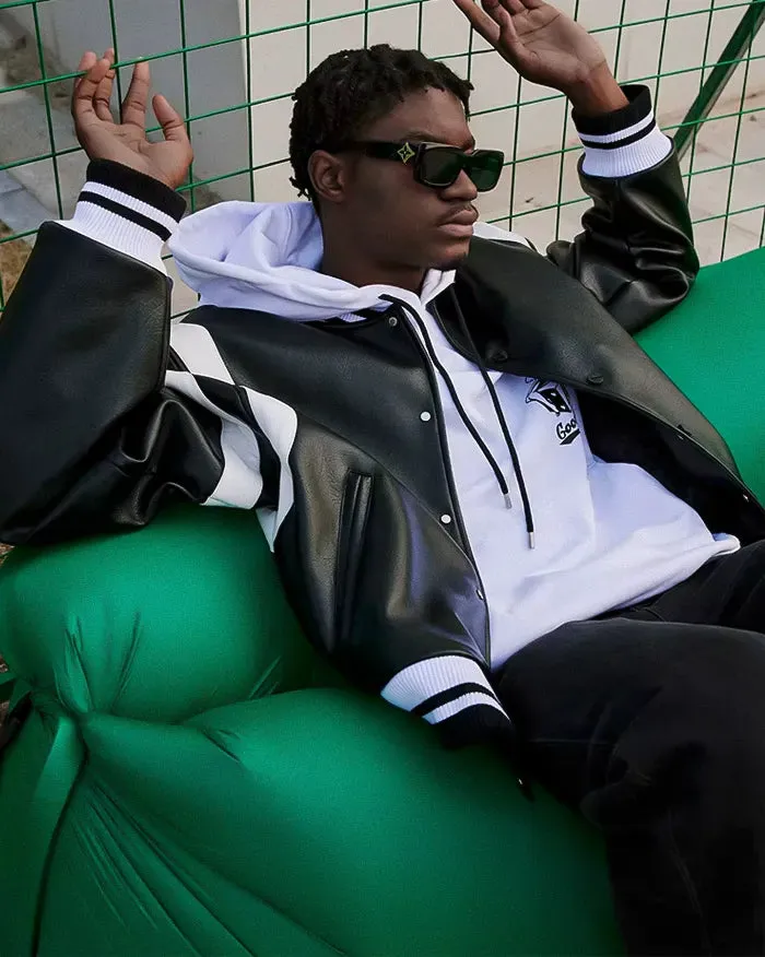 Pu Leather Bomber Jacket "Horizon"