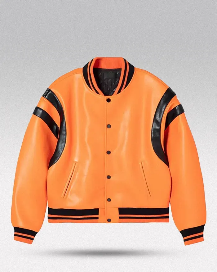 Pu Leather Bomber Jacket "Horizon"