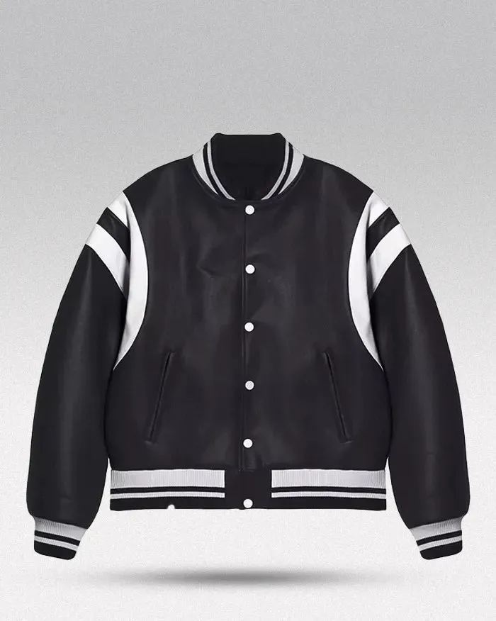 Pu Leather Bomber Jacket "Horizon"
