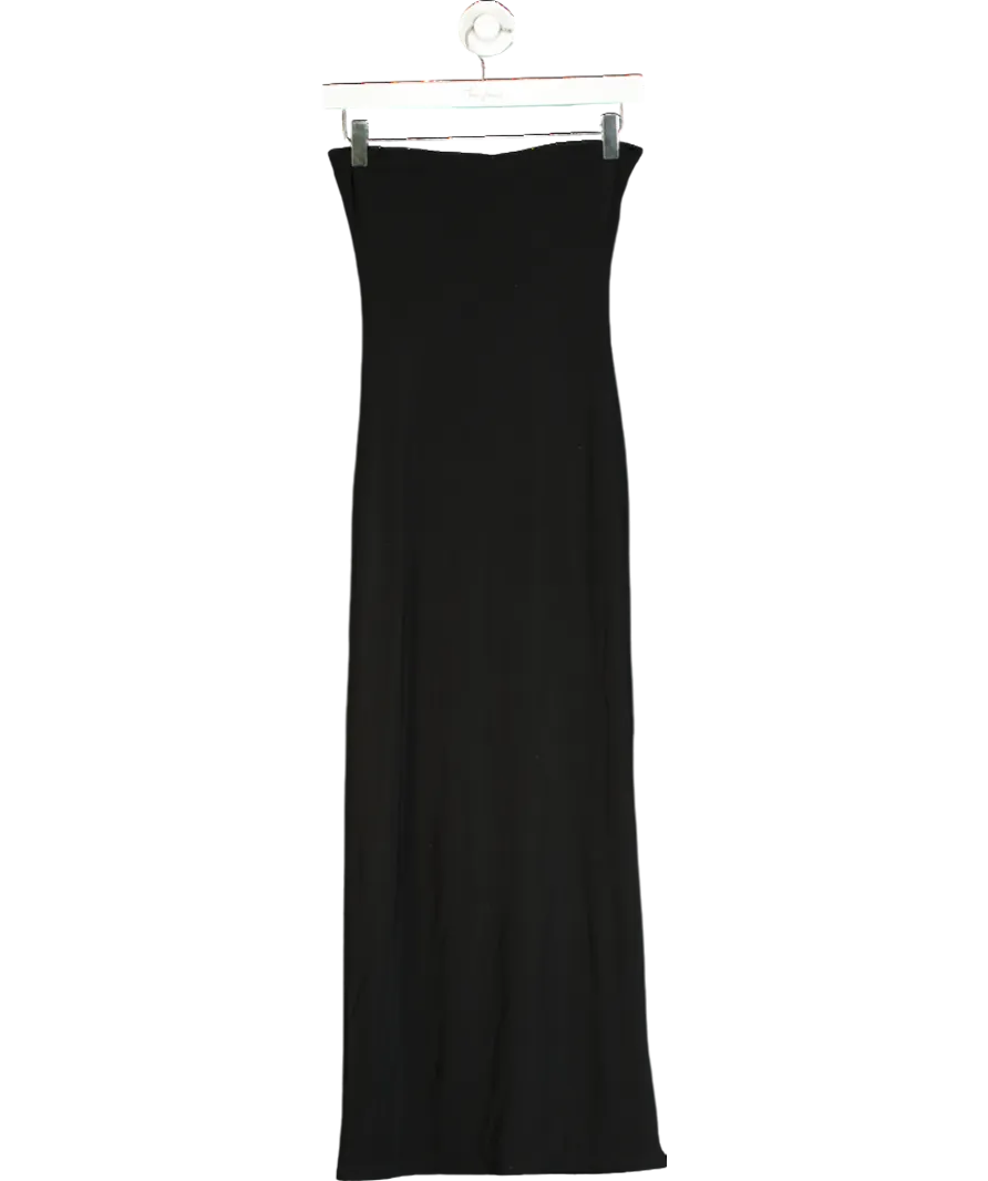 Public Desire Belt Detail Bandeau Tubular Maxi Dress Black UK 8