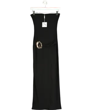 Public Desire Belt Detail Bandeau Tubular Maxi Dress Black UK 8