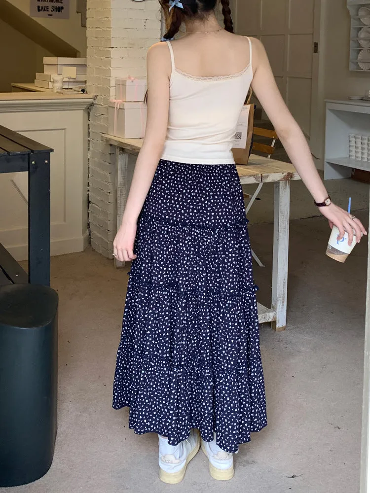 Pure Cotton A-line Maxi Skirt