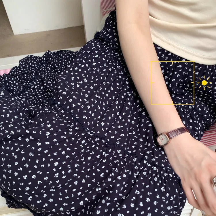 Pure Cotton A-line Maxi Skirt