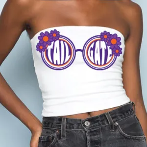 Purple & Orange Sunglasses Tube Top