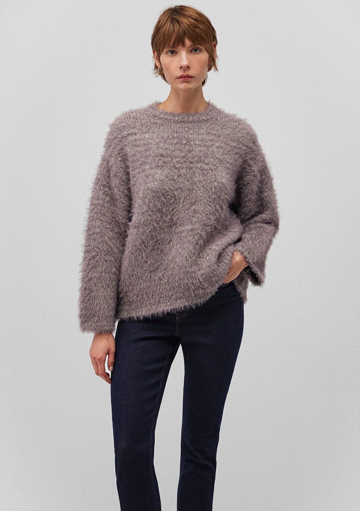 Purple Crewneck Sweater