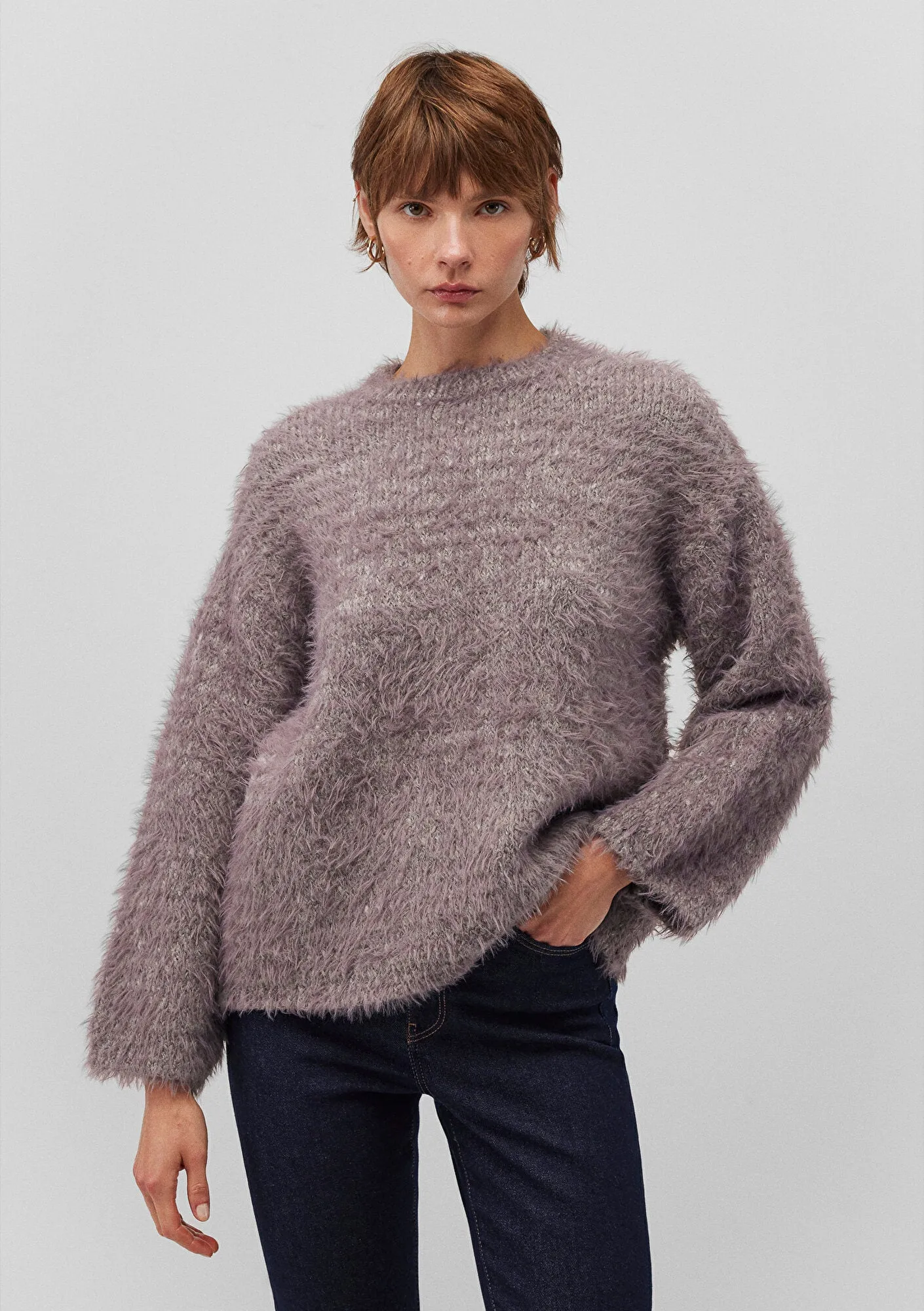 Purple Crewneck Sweater