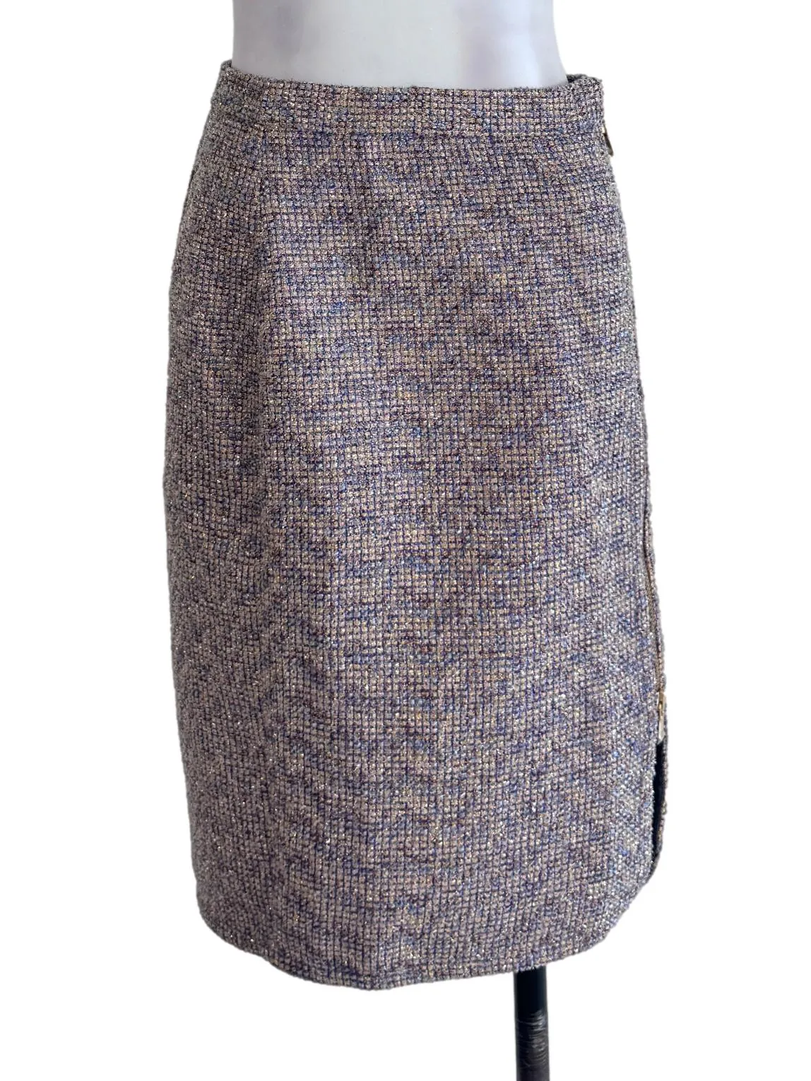 Purple Textured Skirt