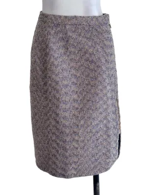 Purple Textured Skirt