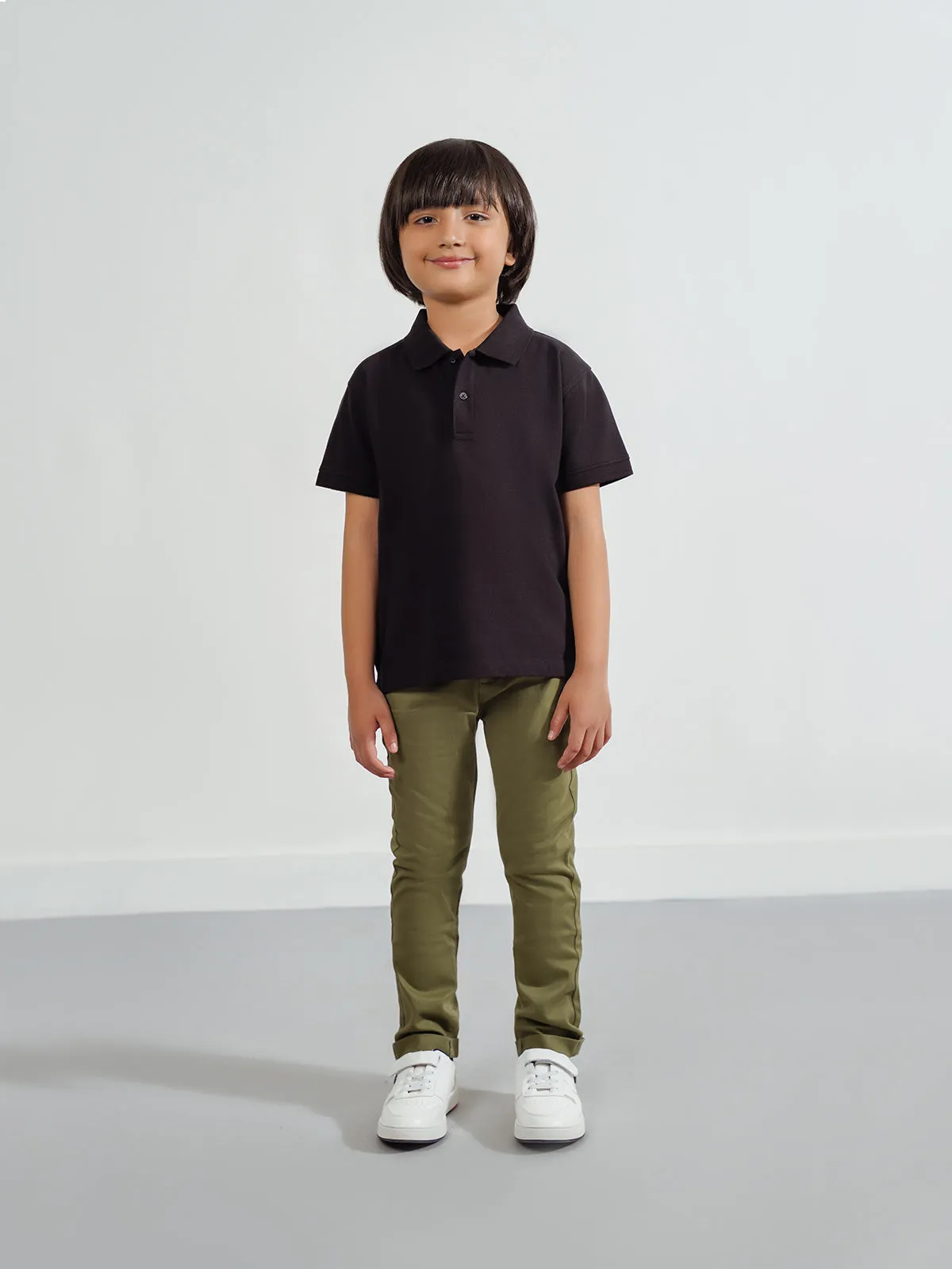 "CHIAKI" Slim Fit Twill Chinos