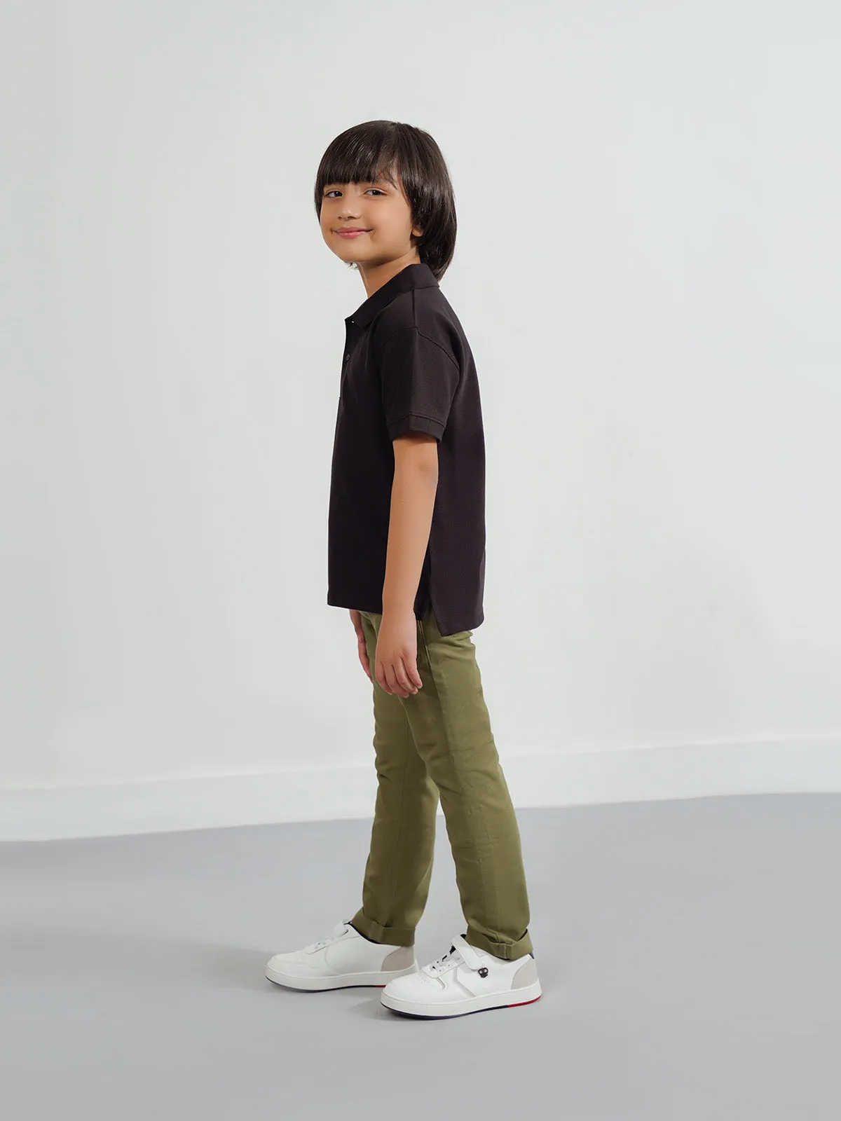 "CHIAKI" Slim Fit Twill Chinos