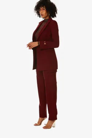 "Genay" Cargo Trouser in merlot