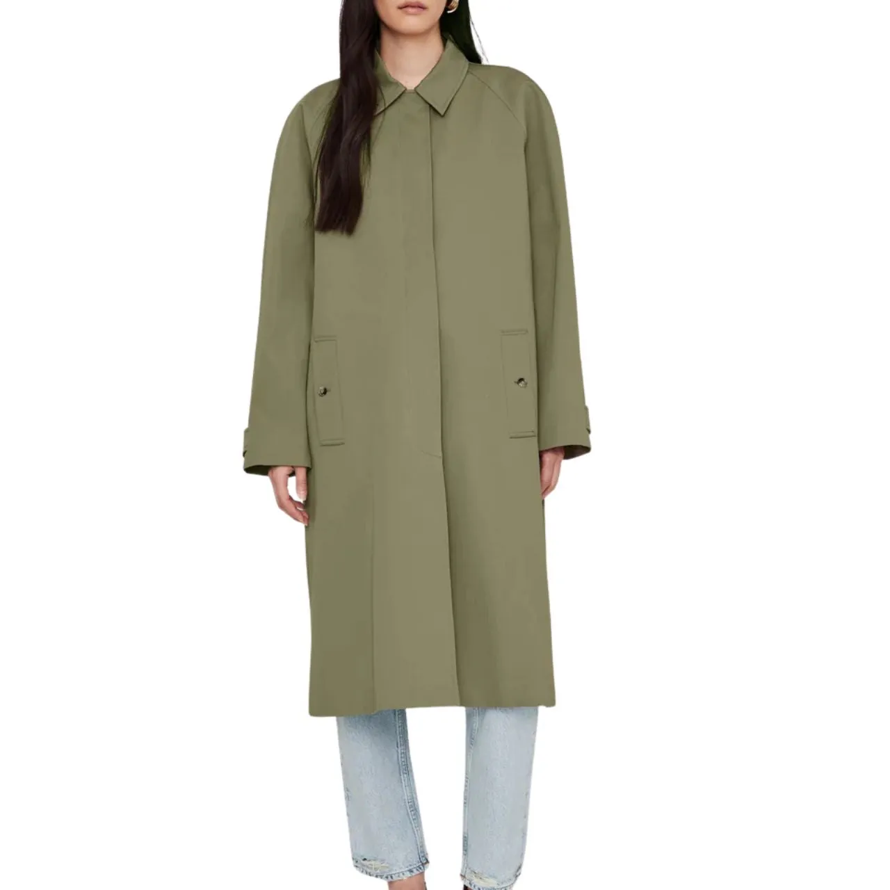 Randy Oversized Trench Olive