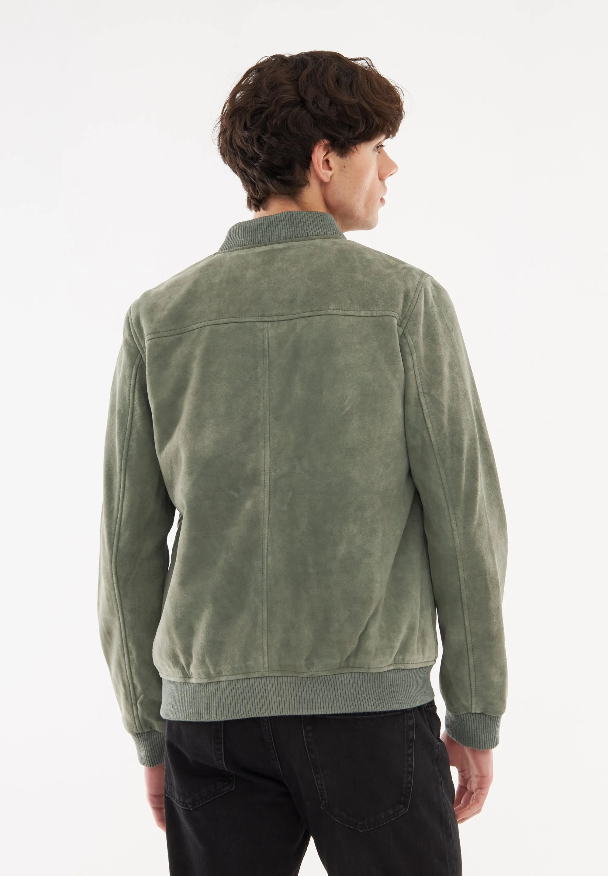 Real Suede Tommy Bomber Jacket