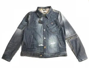 Reconstructed Denim Jacket-Small