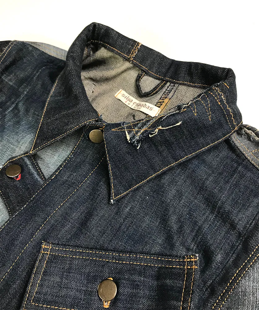 Reconstructed Denim Jacket-Small