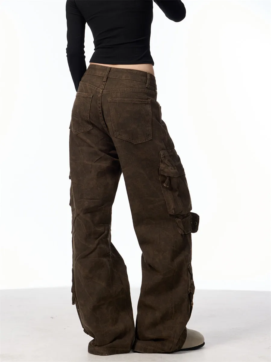 Retro Camouflage Cargo Pants