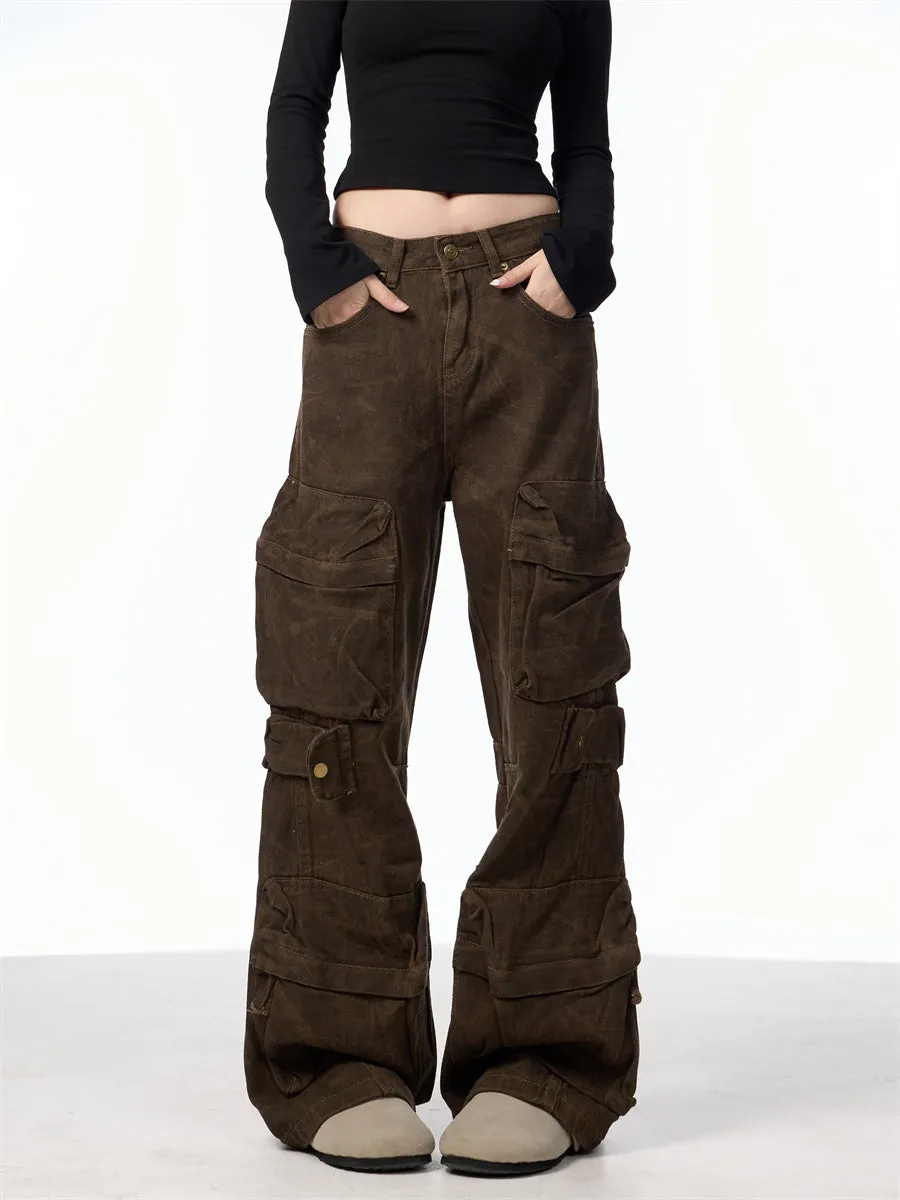 Retro Camouflage Cargo Pants