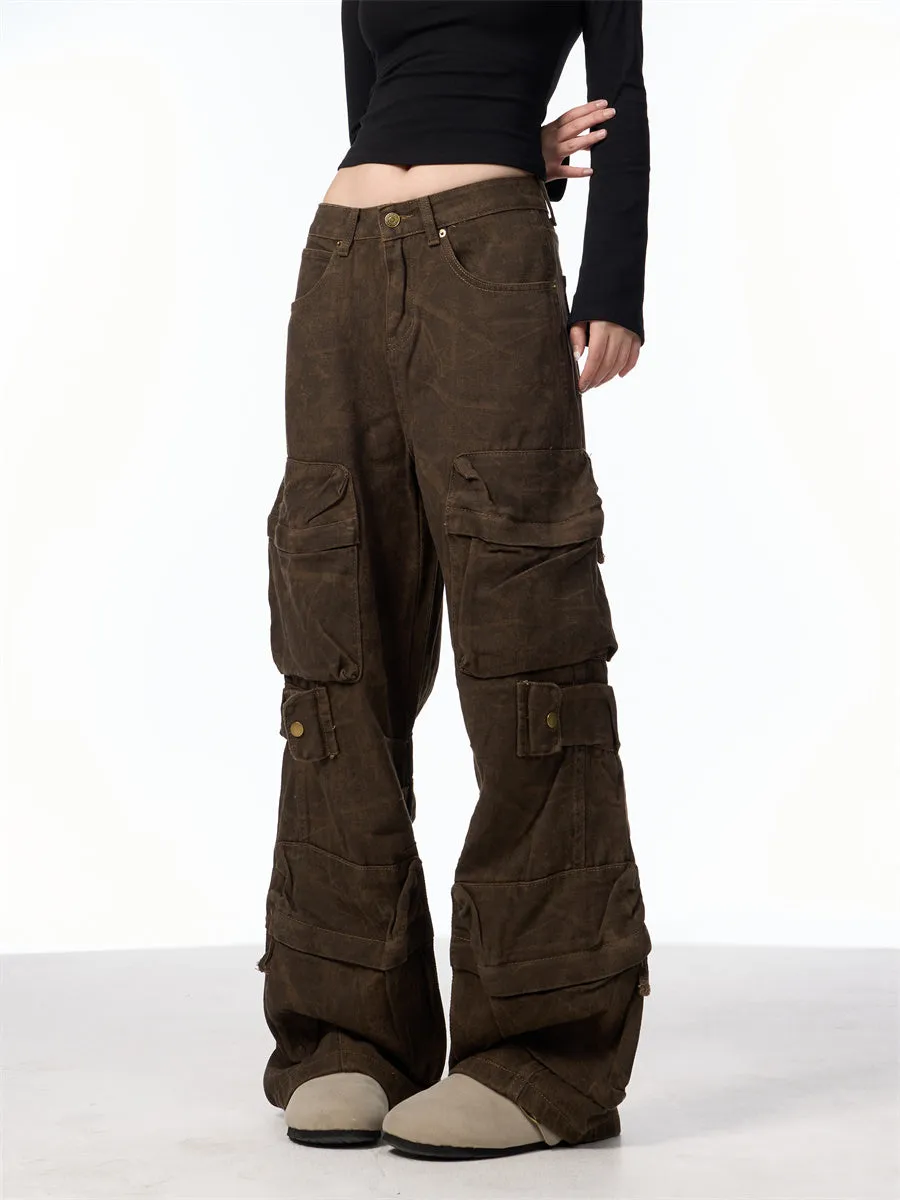 Retro Camouflage Cargo Pants