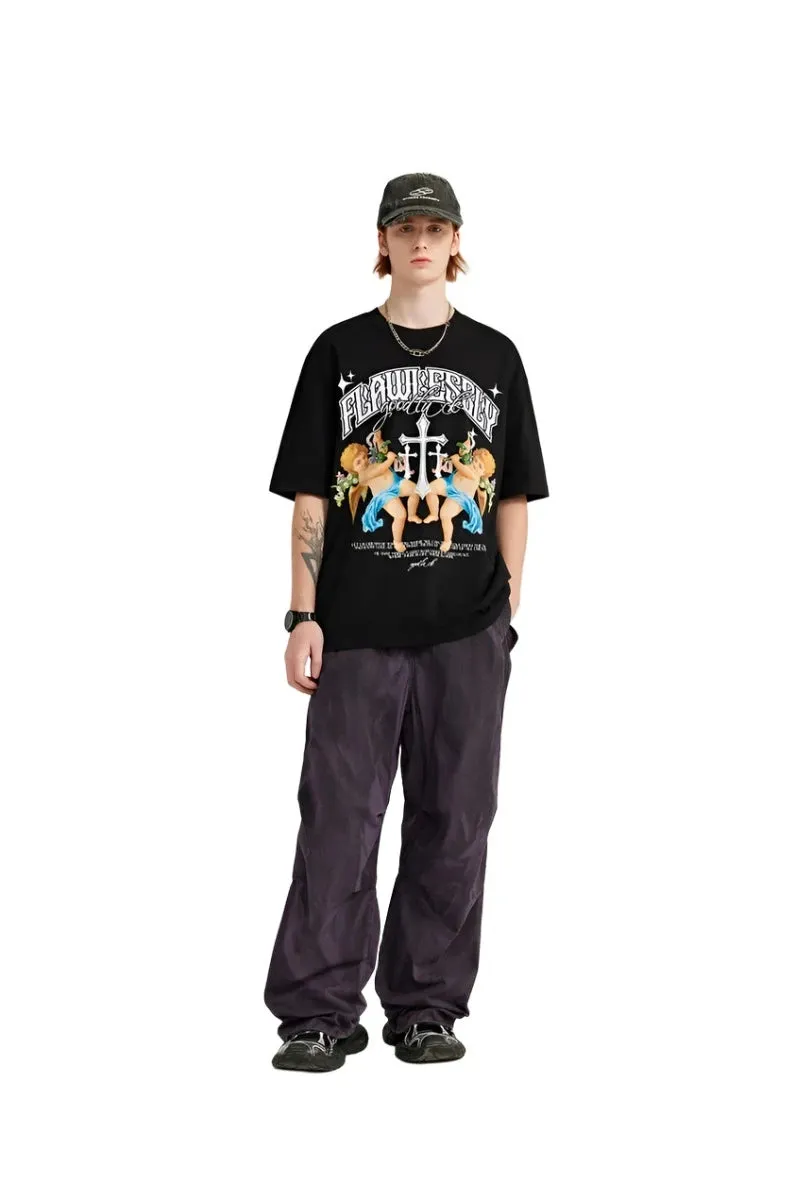 Retro Washed Parachute Cargo Pant