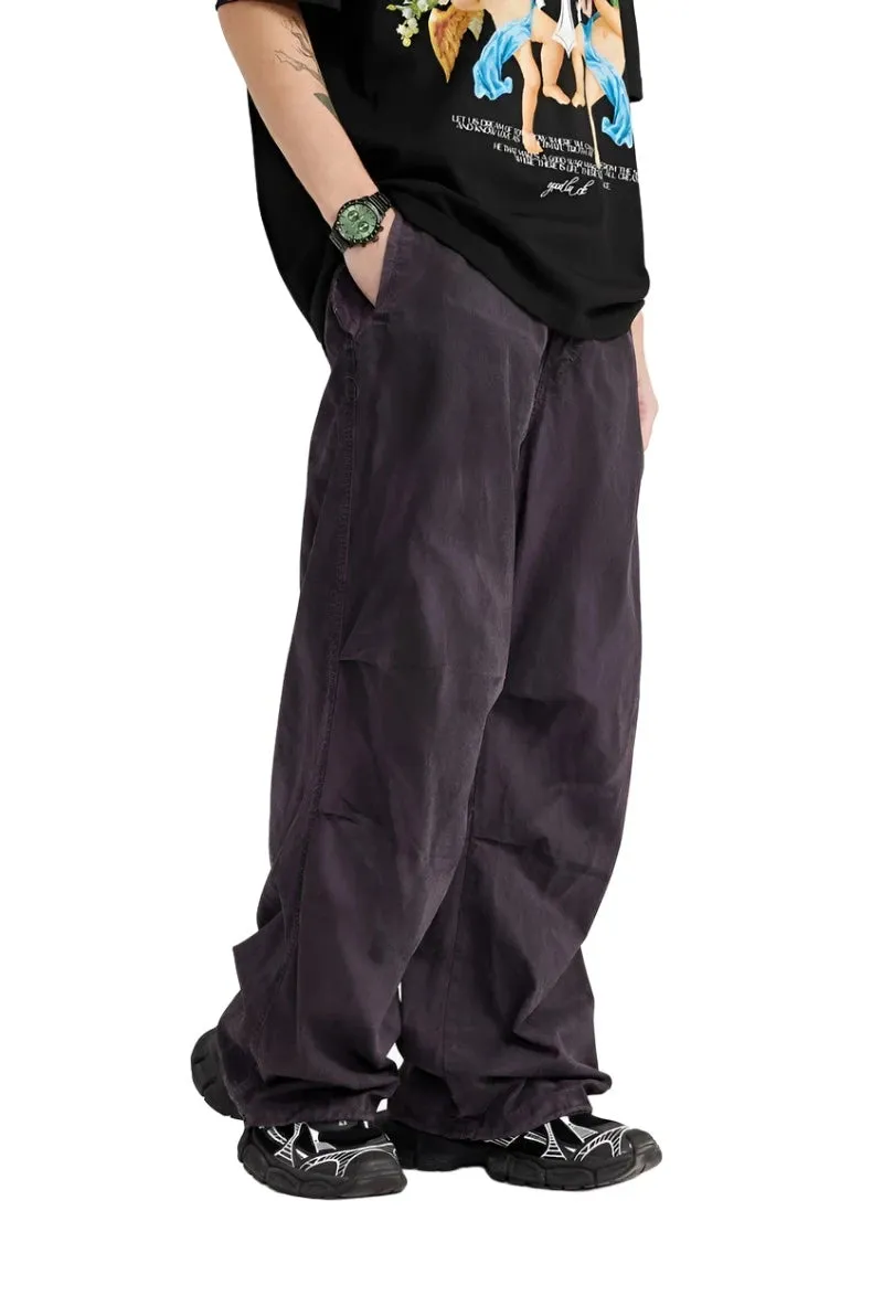 Retro Washed Parachute Cargo Pant