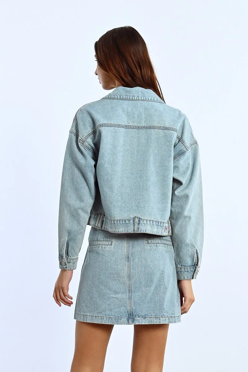 RHINESTONE DENIM JACKET