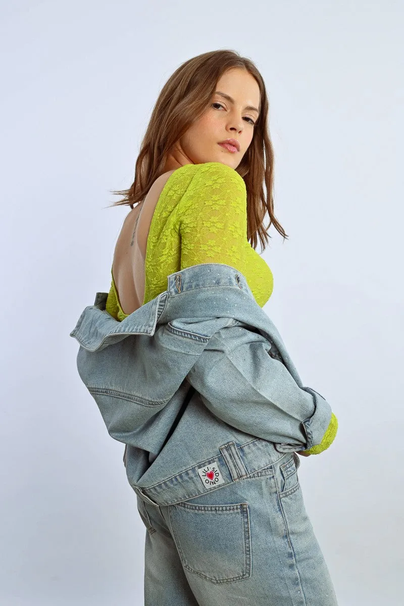 RHINESTONE DENIM JACKET