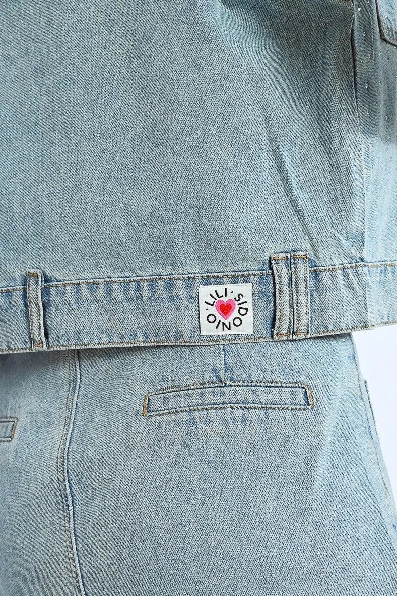 RHINESTONE DENIM JACKET