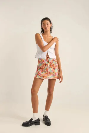 Rhythm - Sierra Floral Bias Cut Mini Skirt