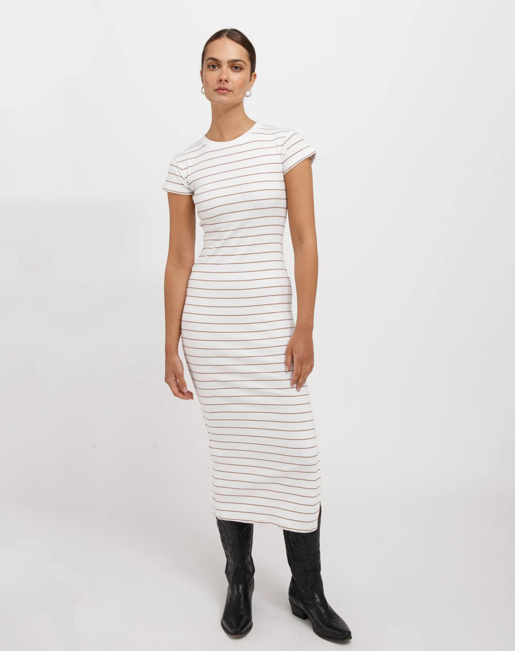 Ribbed Midi Dress