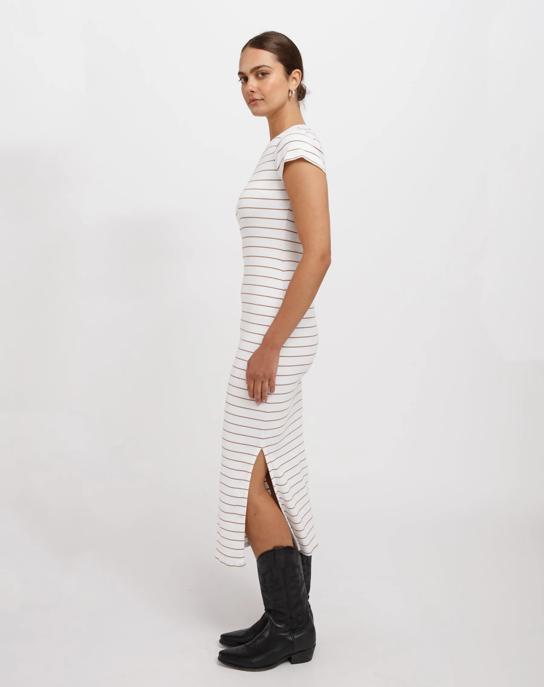 Ribbed Midi Dress