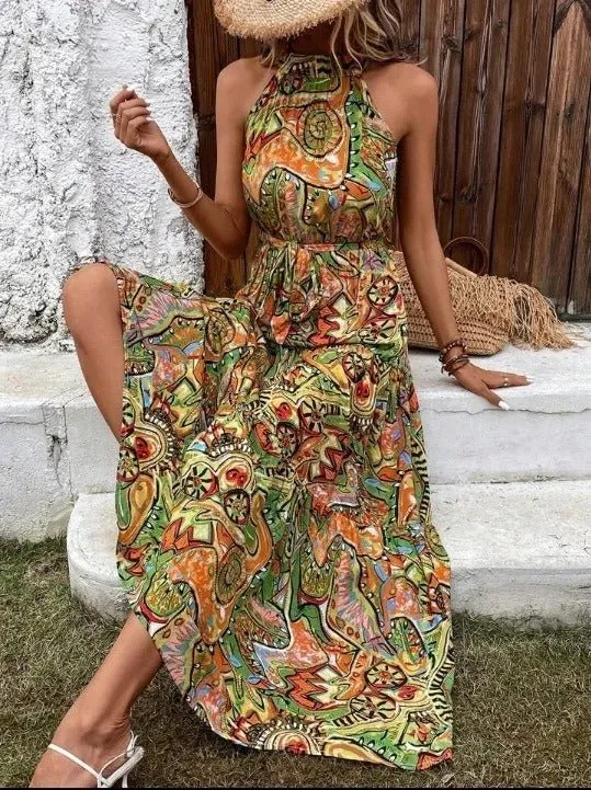 Rilla - Timeless Retro Woman's Maxi Dress