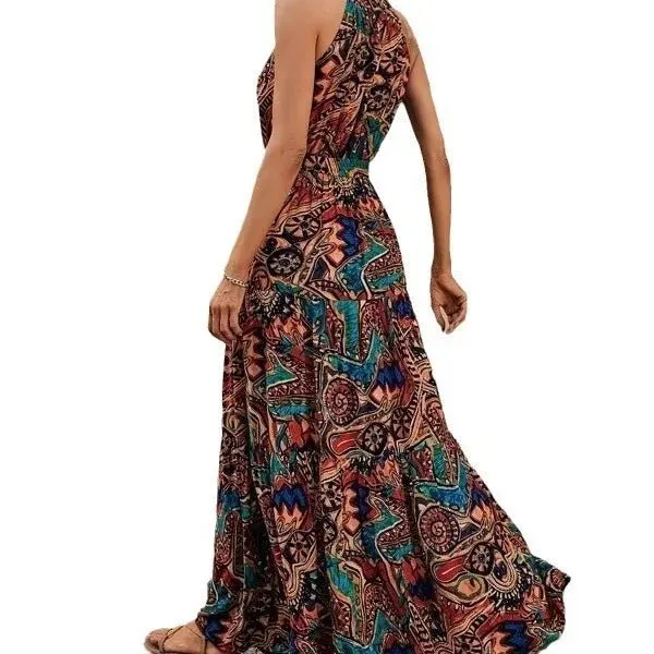 Rilla - Timeless Retro Woman's Maxi Dress