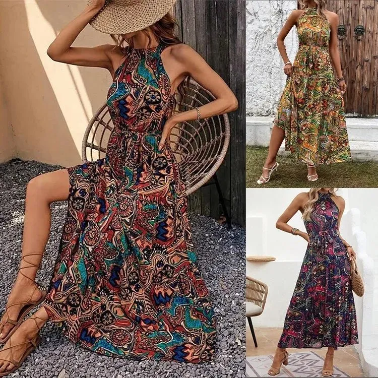 Rilla - Timeless Retro Woman's Maxi Dress