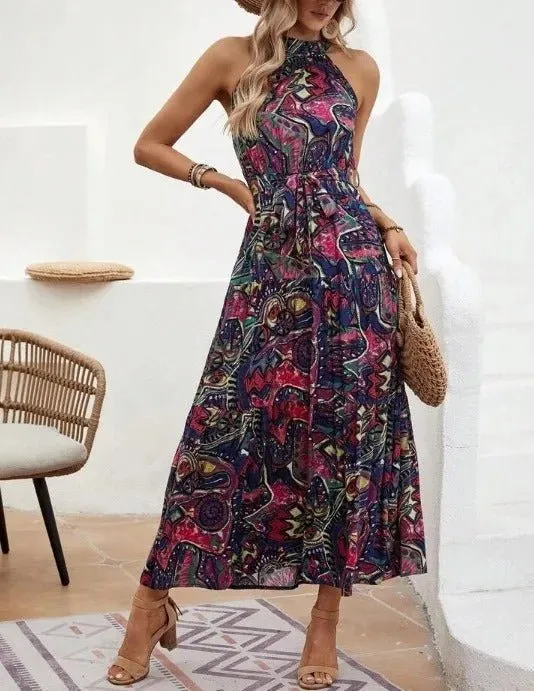 Rilla - Timeless Retro Woman's Maxi Dress