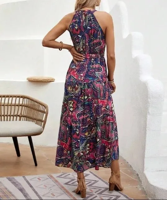 Rilla - Timeless Retro Woman's Maxi Dress