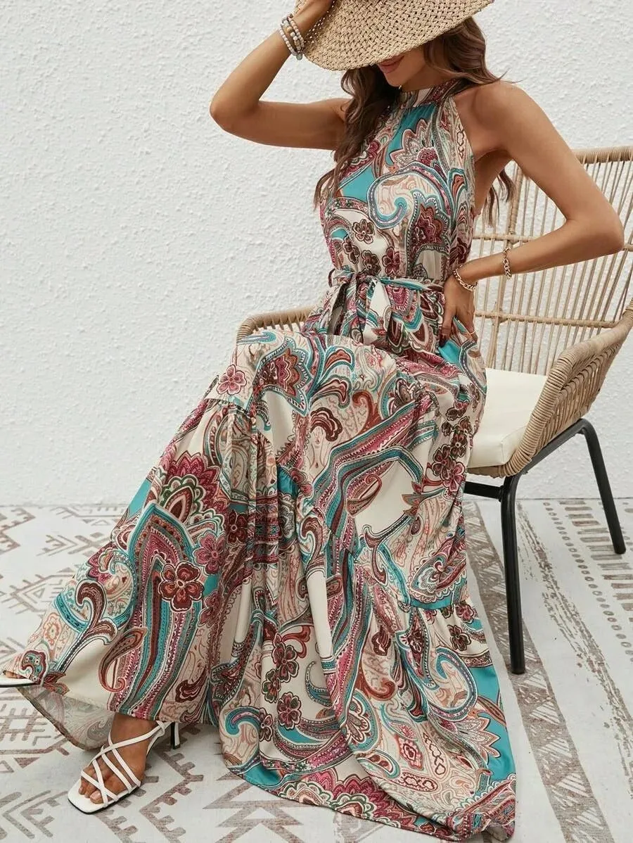 Rilla - Timeless Retro Woman's Maxi Dress