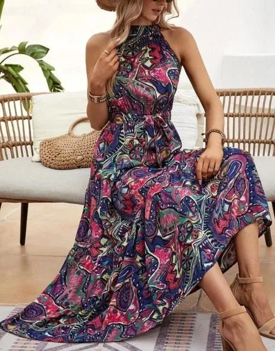 Rilla - Timeless Retro Woman's Maxi Dress