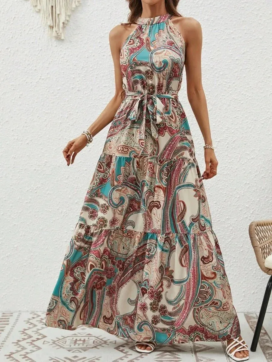 Rilla - Timeless Retro Woman's Maxi Dress
