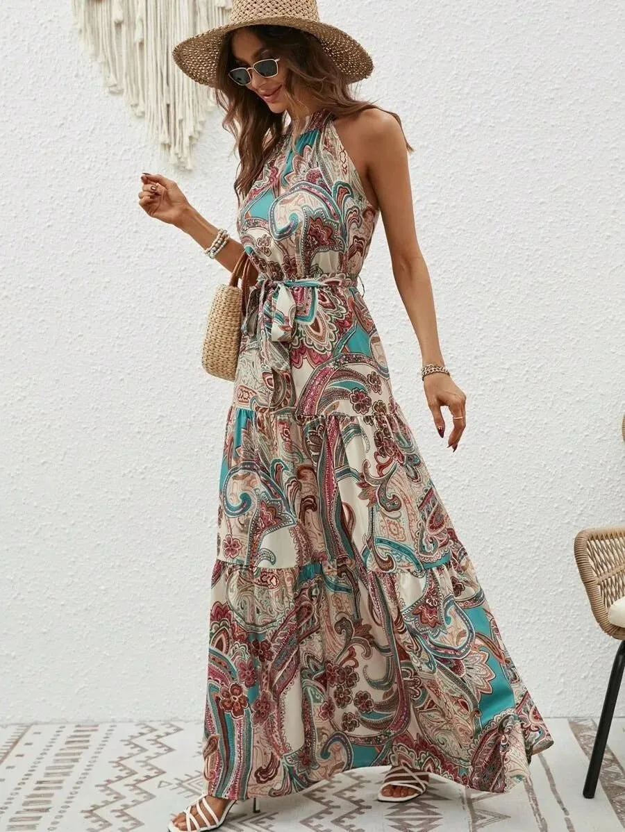 Rilla - Timeless Retro Woman's Maxi Dress