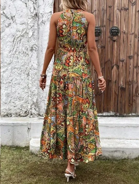Rilla - Timeless Retro Woman's Maxi Dress