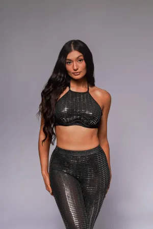 Rosabel Top and Pants Set - Black