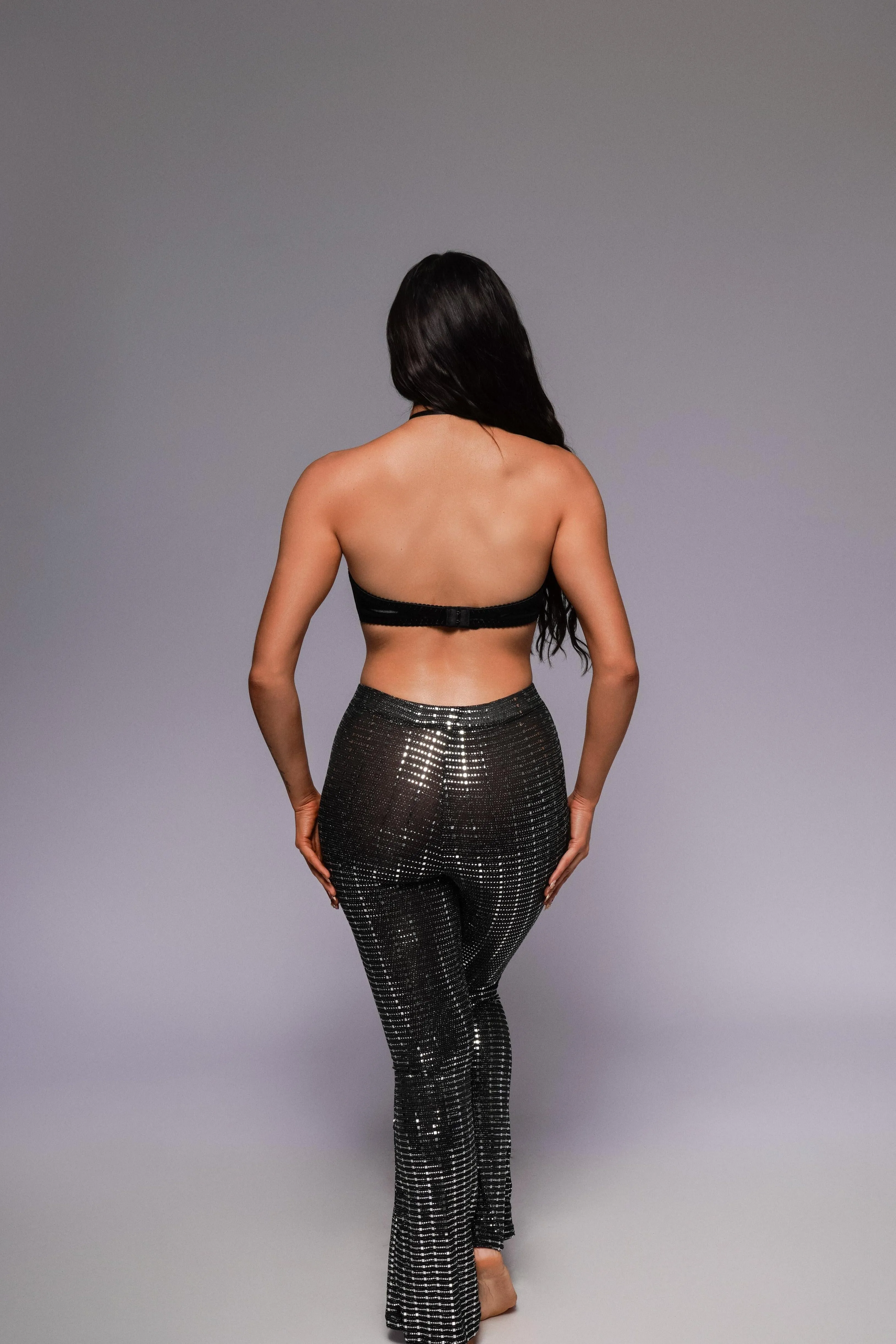 Rosabel Top and Pants Set - Black