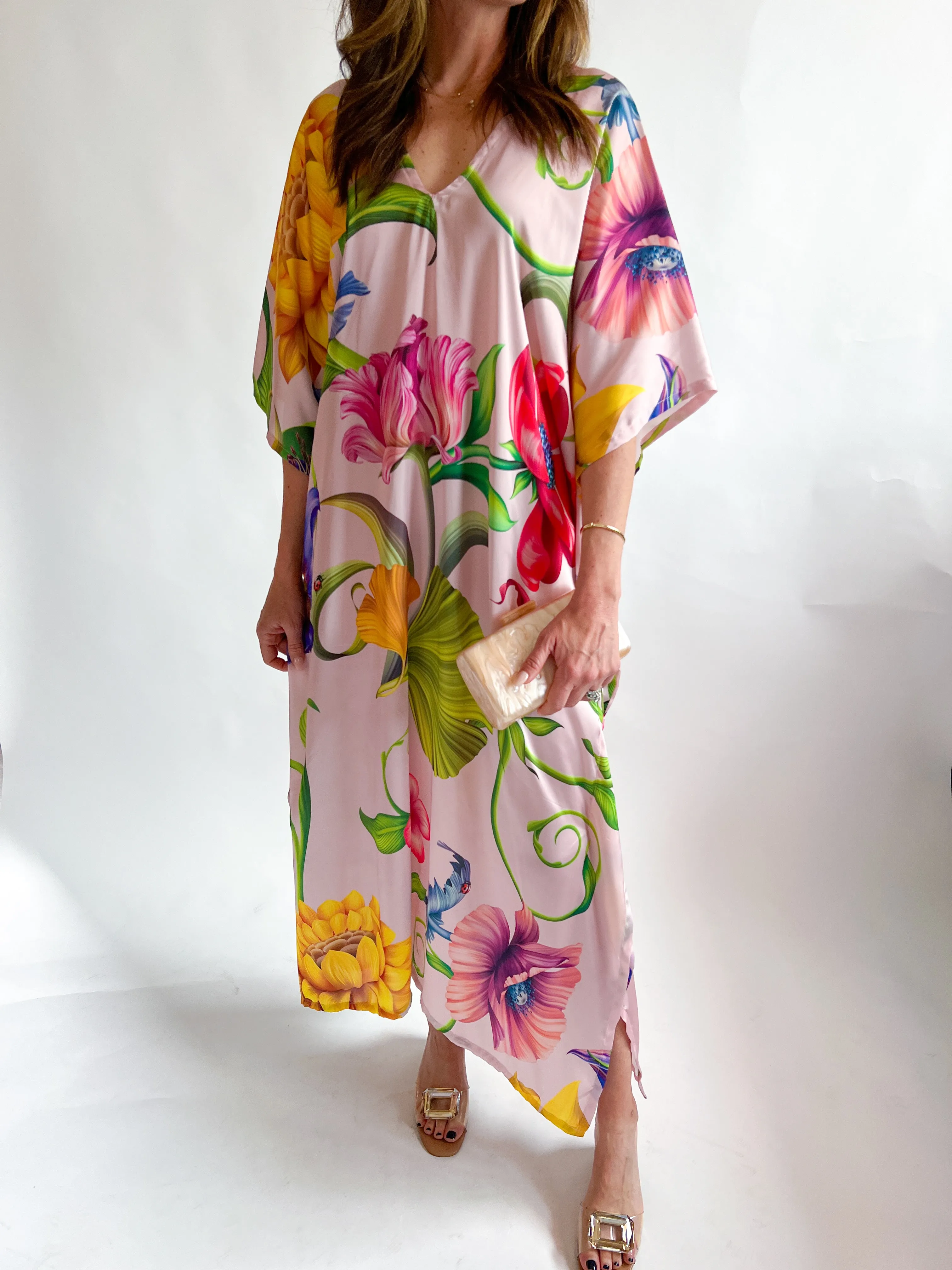 Rosalie Vine Kimono Midi Dress