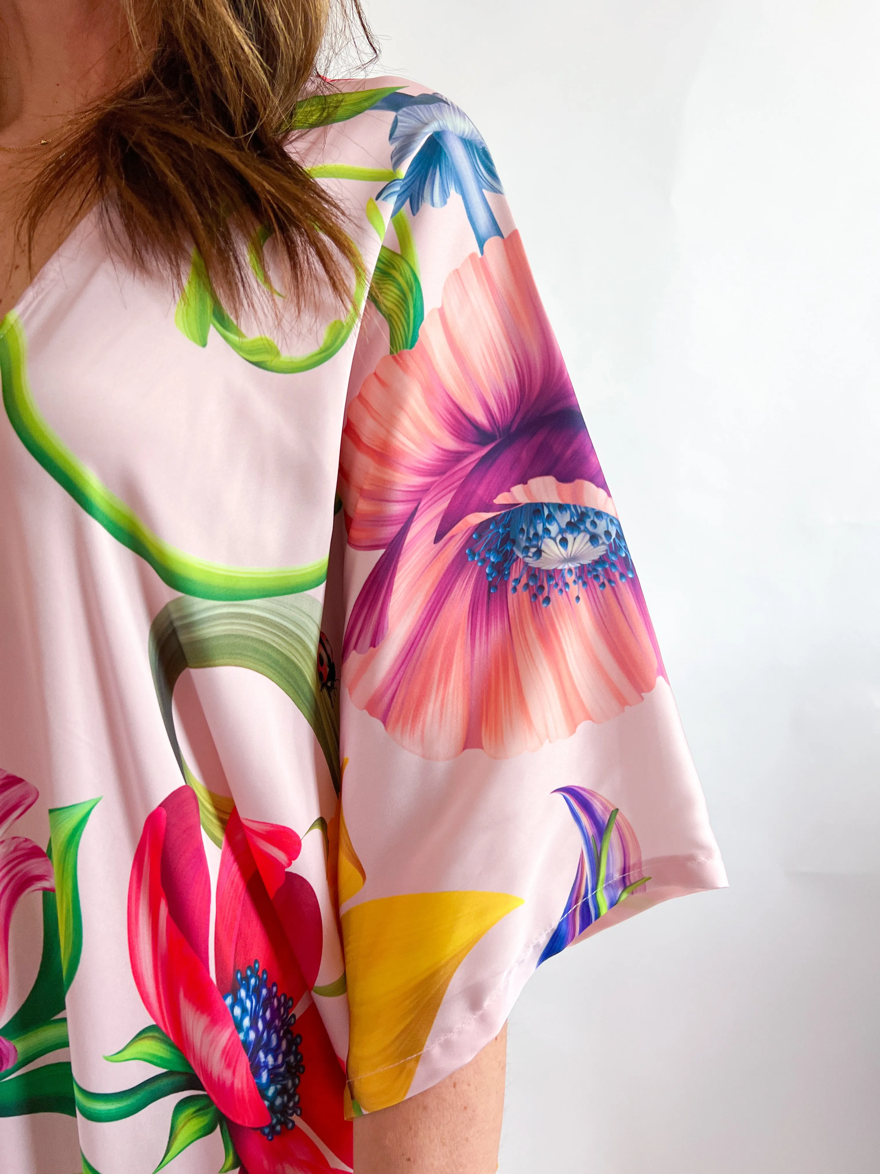 Rosalie Vine Kimono Midi Dress