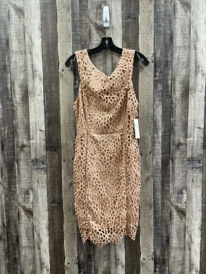Rose Gold Dress Casual Midi Filly Flair, Size L